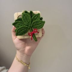 明星同款成品去晦气柚子叶车载挂件霉气退退退手工毛线钩织挂饰